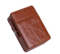 Boîte de rangement pour briquet - Étui rétro en acier inoxydable - Boîte de rangement légère et portable avec sac à briquet - Cadeau pour, mari et