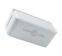 Boîte de Rangement pour Câbles ABS Blanche à Coins Arrondis | Design de Dissipation Thermique, Organisation des Fils et Petits Objets, Usage Maison, Pose Murale