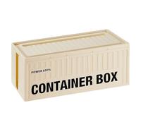 Boîte de rangement pour câbles - Boîte de rangement crémeuse - Rangement des câbles - Organiseur de bureau avec un couvercle et dissipateur de chaleur - Protection de tension pour fiches