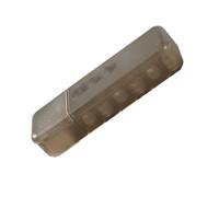 Boîte de rangement pour câbles de données avec couvercle anti-poussière 7 compartiments 285 x 85 x 58 mm Blanc