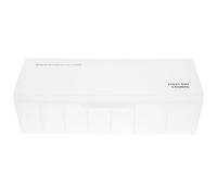Boîte de Rangement pour Câbles USB PP Couvercle, Bureau | Extérieur Transparent, Cloisonnement Pratique, Grille Multiple, Usage au Bureau la Maison, Blanc