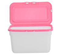 Boîte de Rangement pour Capsules Lessive, Couvercle, Plastique Rose