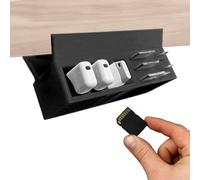 Boîte de rangement pour carte mémoire | Support de rangement sous moniteur pour carte mémoire - Étui de rangement multi-fentes sous moniteur pour entreprises de location, dortoir, hôtel, restaurant