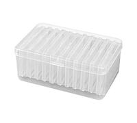 Boîte de rangement pour cartes à jouer, portable, petit/grand, transparent pour cartes à collectionner, support fermé, polyvalent, pour fournitures, petits articles, collection, rassemblement