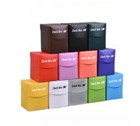 Boîte de rangement pour cartes TCG pour plus de 100 cartes, support de deck Commander pour MTG Yugioh PKM, étui de rangement pour cartes à collectionner avec séparateur pour jeu de société Magic Navy