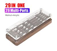 Boîte De Rangement Pour Cartes Tf/Cf/Switch, 20/25/29/40 Fentes, Présentoir De Bureau, Boîte De Rangement Pour Cartes De Jeu, Support D'Affichage En Bois