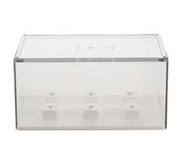 Boîte de Rangement pour Cellule Phono en Acrylique à 4 Positions | Couvercle Hermétique, Ouverture Fluide, Protection Anti-poussière, Format Blanc, pour Headshell et Cartouche