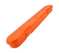 Boîte de Rangement pour Chaîne de Tronçonneuse, Organisateur en Plastique Portable, Chaînes Universelles jusqu'à 20 "pour Les Jardiniers, Polypropylène renforcé (Orange)