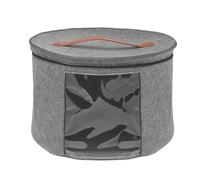 Boîte de rangement pour chapeaux - Poubelle pliable en feutre, étui rond à fermeture éclair | Organiseur de voyage léger pour ranger écharpes, serviettes, draps et gants pour placards, chambres