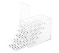 Boîte de rangement pour cils en plastique - Support d'extension de cils à 5 couches - Boîte de rangement pour l'extension du porte-cils(4.6 * 2.4 * 3.8inch)