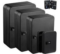 Boîte de rangement pour clés - Serrure à combinaison murale pour bureau, maison et garage - Garde-clés sécurisé avec 6 crochets et étiquettes pour une niisation facile