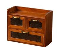 Boîte de rangement pour colliers, étui de maquillage portable pour chambre à coucher, salle de bain, coiffeuse, comptoir, organisateur de maquillage avec tiroir, boîte à bijoux pour boucles d'ore