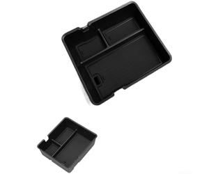 Boîte de rangement pour console centrale BYD Han EV ABS PVC matériau imperméable compatible avec les modèles 25 Han (A)