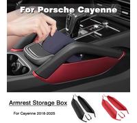 Boîte de rangement pour Console centrale de voiture, organisateur d'accoudoir automatique pour e téléphone, pour Porsche Cayenne 2018 2019 2020 2021 2022 2023 2024
