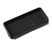 Boîte de rangement pour console centrale pour Tesla pour modèle Y pour Juniper 2025 avec données précises 1 1 pour la modélisation et construction en TPE étanche pour un entretien facile (noir)