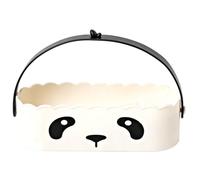 Boîte de rangement pour cosmétiques avec poignée pour nettoyer les pinceaux de maquillage et les œufs de beauté - Fournitures de salle de bain pratiques pour les amateurs de maquillage