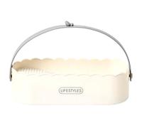 Boîte de rangement pour cosmétiques avec poignée pour nettoyer les pinceaux de maquillage et les œufs de beauté - Fournitures de salle de bain pratiques pour les amateurs de maquillage