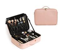 Boîte de rangement pour cosmétiques - Grande capacité - En cuir - Résistante aux chocs - Pour esthéticienne - Pour voyage - Pour le lavage et le maquillage, b, L-40.5cm/15.94inch