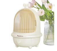 Boîte de rangement pour cosmétiques, organisateur de maquillage avec couvercle, organisateur de rangement de maquillage, organiseurs de soins de la peau pour coiffeuse de salle de bain, comptoir de