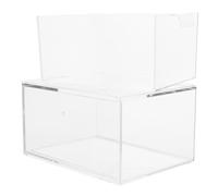 Boîte de Rangement pour Cosmétiques Transparente en Acrylique | Tiroir Empilable Couvercle, Visibilité Rapide, Protection la Poussière, pour Bijoux et Fournitures