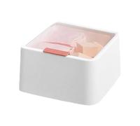 Boîte de rangement pour cotons-tiges - Étui à compartiment double couche, récipient de rangement pour rouge à lèvres | Accessoire de vanité de Protection de couvercle propre pour tiroir de comptoir de