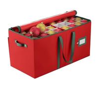 Boîte de rangement pour décorations de Noël et pendentif en forme de boule | Boîte de rangement décorative pour propriétaires, locataires, appartement, garage, grenier, sous-sol, bureau, placard