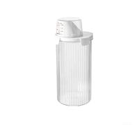 Boîte de rangement pour détergent à lessive avec capacité pratique et matériau plastique fiable pour un usage quotidien (ronde [1350 ml])