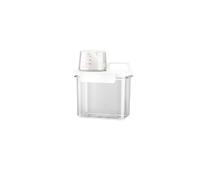 Boîte de rangement pour détergent à lessive avec échelle de quantité, récipient de rangement scellé pour lessive en poudre, salle de bain avec compartiment à linge, transparent, S