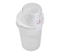 Boîte de rangement pour détergent en poudre et liquide avec des proportions équilibrées pour plus de stabilité et de facilité d'utilisation (ronde [1350 ml])