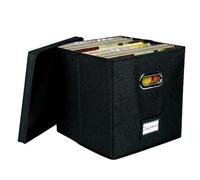 Boîte de rangement pour disques de 30,5 cm avec couvercle et poignée - Décoration pour déménagement - Pour plus de 50 disques de 30,5 cm - Protégez votre belle école