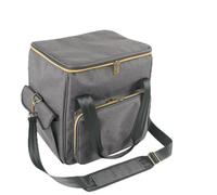 Boîte de rangement pour disques, sac de rangement de voyage, 32,99 x 32,99 x 25,84 cm, polyvalent et robuste, étui de collection portable pour archives musicales, bibliothèque multimédia, affichage