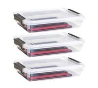 Boîte de rangement pour documents - Ensemble de boîtes de rangement compactes pour dossiers de bureau, caisse de classement au format juridique, armoire polyvalente, portefeuille