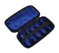 Boîte de rangement pour embouchure de saxophone - Étui de rangement en tissu Oxford multi-espace - Sac de transport pour embouchures - Sac de transport pour instruments - Conteneur à vent en bois