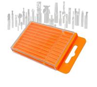 Boîte de rangement pour embouts - Boîte de rangement portable pour petites pièces, forets et rangement - pour petites pièces, tarauds torsadés, projets de bricolage, garage, outils d'atelier