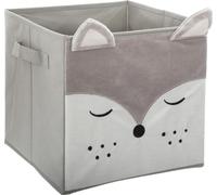 Boîte de rangement pour enfants "Renard" - Velours - gris - Atmosphera créateur d'intérieur
