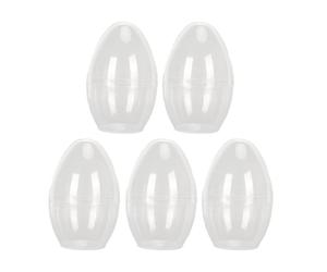 Boîte de Rangement pour éponge de Maquillage, 5 pièces, étui Portable Transparent en Forme d'œuf, Support de mélangeur, conteneur