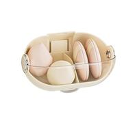 Boîte de rangement pour éponges de maquillage, support à oeufs de beauté à accrocher au mur, étui et organisateur de séchage en éponge, vitrine avec trou de drainage, support pour hu
