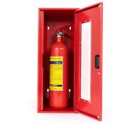 Boîte de rangement pour extincteur de taille moyenne 48 cm, jusqu'à 4 kg - Armoire murale pour extincteur - Boîte d'extincteur pour intérieur et extérieur - Armoire de sauvetage sans serrure