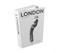 Boîte de rangement pour faux livres avec compartiment, organiseur de faux livres pour la décoration de la maison et du bureau, coffre-fort de rangement secret en noir, blanc et gris (Londo)