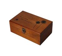 Boîte de Rangement pour Fil de Bois - Panier à Coudre Classique, Rangement décoratif pour Artisanat | Structure en Bois avec Couvercle charnier, Grand Compartiment Organisateur,