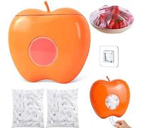 Boîte de Rangement pour Film Alimentaire,avec 200 Sachets Couvertures Alimentaires,Ensemble de Film Plastique Alimentaire,Distributeur de Film Alimentaire,Rangement Sac Plastique Mural