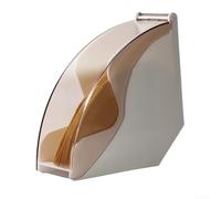 Boîte de rangement pour filtre à café en bois et acrylique avec couvercle pour méthode de versement à la main, design anti-poussière pour protéger les papiers dans les stations de café à domicile (C)