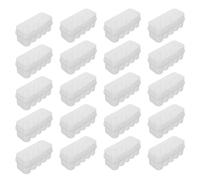 Boîte de Rangement pour Flacons 20 Pièces 7ml en Plastique avec Couvercle