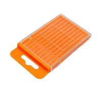 Boîte de rangement pour forets, support extensible et portable pour petites pièces, pour garage, atelier, projets de bricolage, outils, tarauds, petites pièces