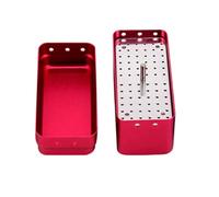 Boîte de rangement pour fraises dentaires en alliage d'aluminium 72 trous adaptée pour la gestion de l'hygiène dentaire