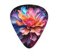 Boîte de rangement pour guitare acoustique avec imprimé floral coloré