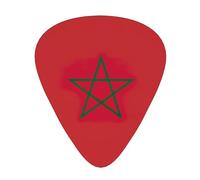 Boîte de rangement pour guitare acoustique avec motif drapeau du Maroc