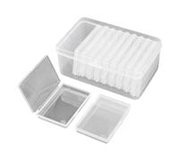 Boîte de rangement pour jeux de cartes, étui d'organisation transparent, porte-cartes, mini rangement pour outils de bijoux, accessoires de bricolage, organiseur de pièces de matériel, collection de