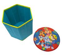 Boîte de rangement pour jouets avec couvercle rouge - Paw Patrol