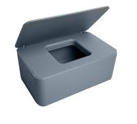 Boîte de rangement pour lingettes Séchon de tissu humide en papier serviette de serviette gris Dispensateur avec couvercles pour la maison de tissus humides du bureau à domicile avec couvercle